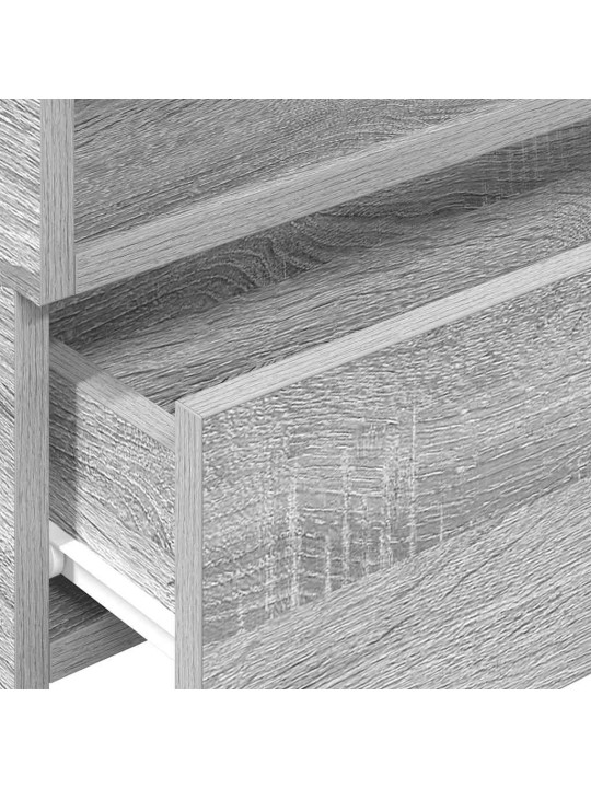 Seinäkiinnitettävä yöpöytä harmaa sonoma 45x26x28,5 cm