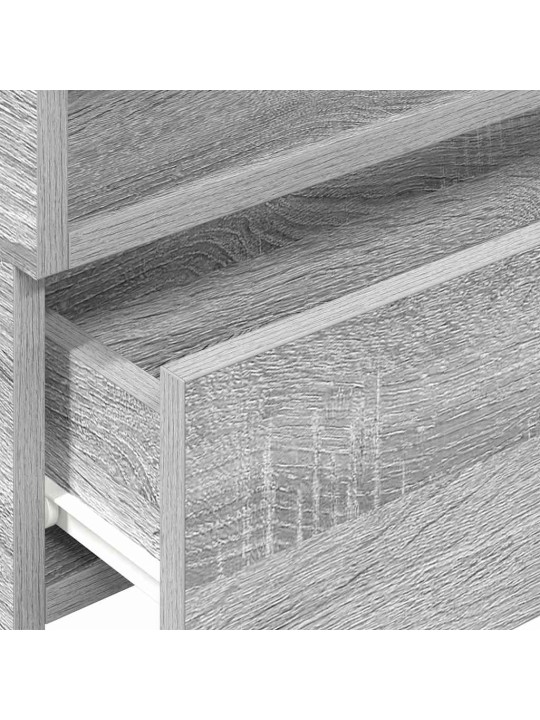 Seinäkiinnitettävät yöpöydät 2 kpl harmaa sonoma 45x26x28,5 cm