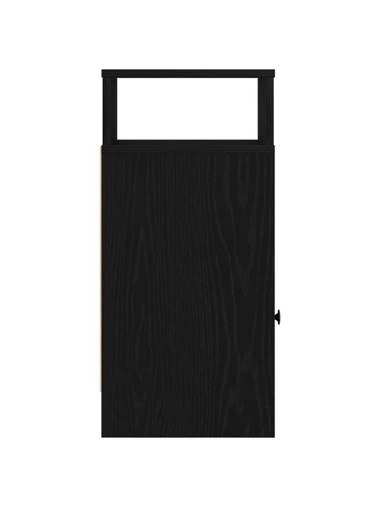 Yöpöytäkaapit 2 kpl laatikolla musta 25x31x66 cm
