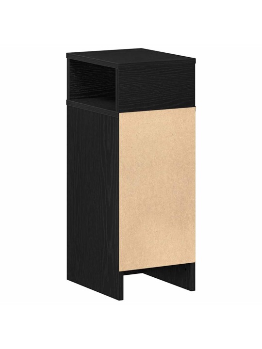 Yöpöytäkaapit 2 kpl laatikolla musta 25x31x66 cm
