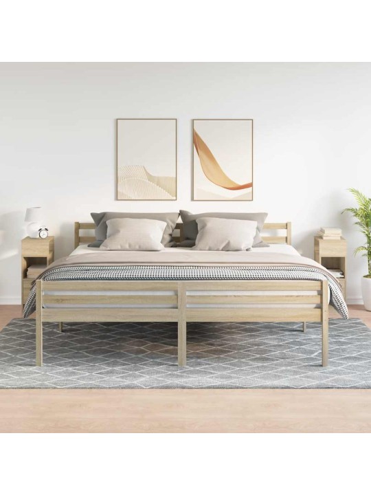 Yöpöytäkaapit 2 kpl laatikolla sonoma-tammi 25x31x66 cm