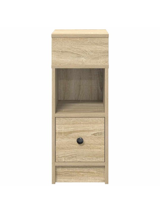 Yöpöytäkaapit 2 kpl laatikolla sonoma-tammi 25x31x66 cm