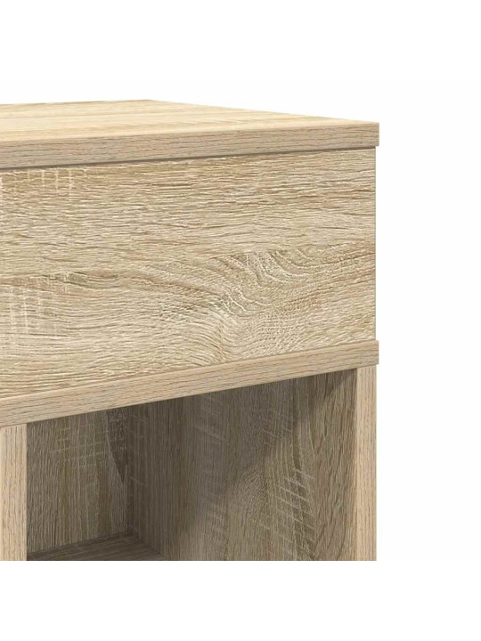 Yöpöytäkaapit 2 kpl laatikolla sonoma-tammi 25x31x66 cm