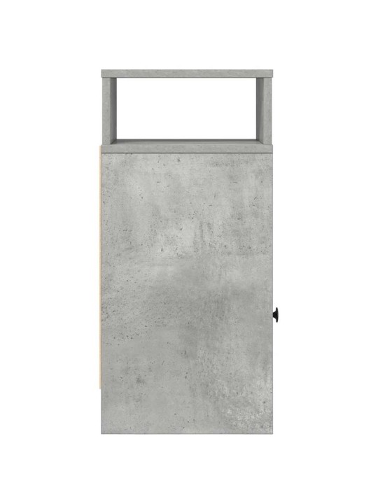 Yöpöytäkaapit 2 kpl laatikolla betoninharmaa 25x31x66 cm