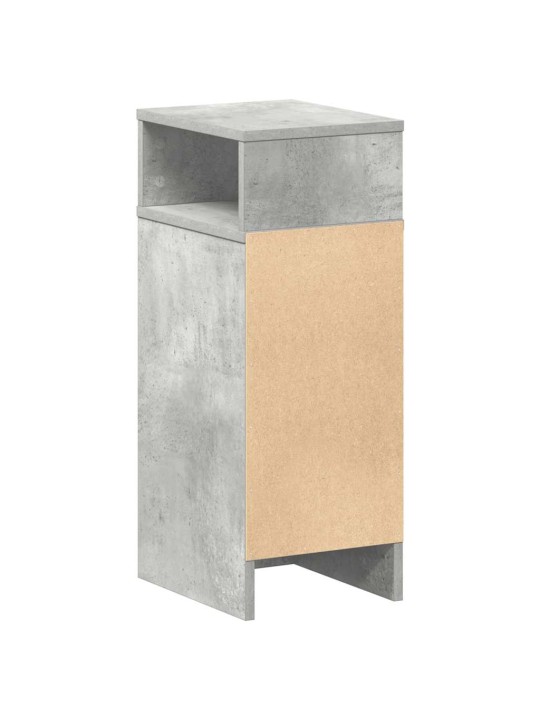 Yöpöytäkaapit 2 kpl laatikolla betoninharmaa 25x31x66 cm