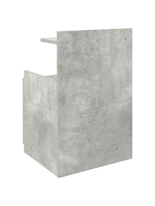 Yöpöydät 2 kpl 2 laatikolla betoninharmaa 40x36,5x62 cm
