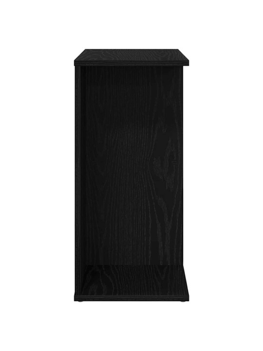 Yöpöydät 2 kpl musta tammi 46,5x29x61 cm tekninen puu