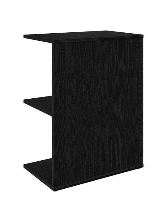 Yöpöydät 2 kpl musta tammi 46,5x29x61 cm tekninen puu