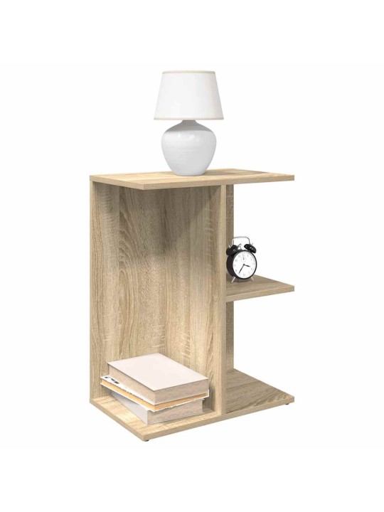 Yöpöydät 2 kpl sonoma-tammi 46,5x29x61 cm tekninen puu