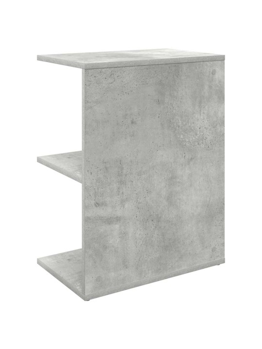 Yöpöytä betoninharmaa 46,5x29x61 cm tekninen puu