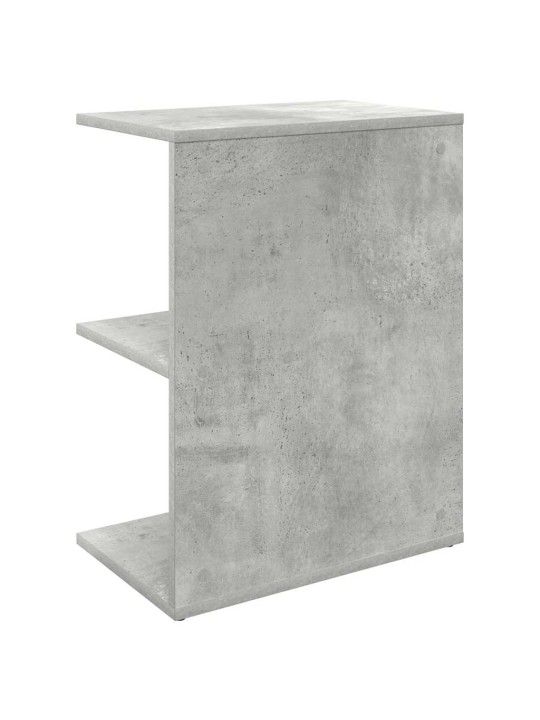 Yöpöydät 2 kpl betoninharmaa 46,5x29x61 cm tekninen puu