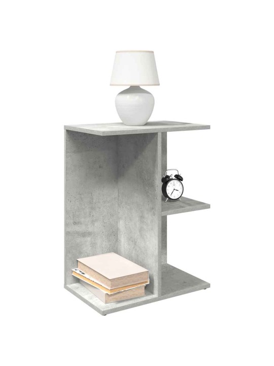 Yöpöydät 2 kpl betoninharmaa 46,5x29x61 cm tekninen puu