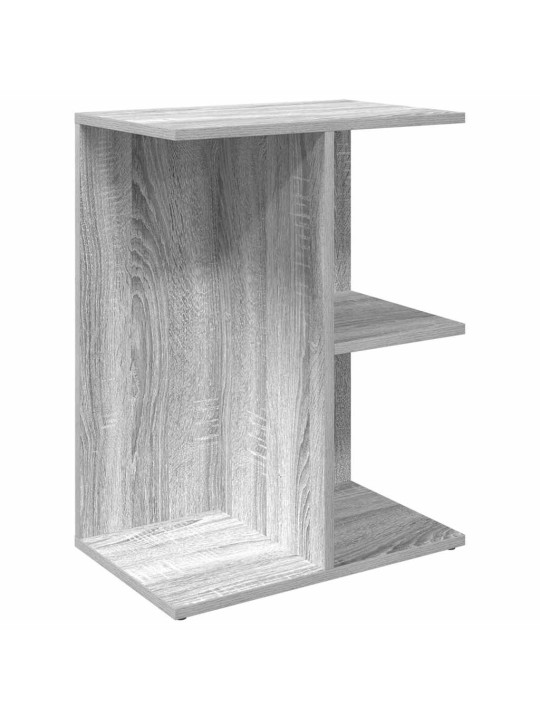 Yöpöydät 2 kpl harmaa sonoma 46,5x29x61 cm tekninen puu