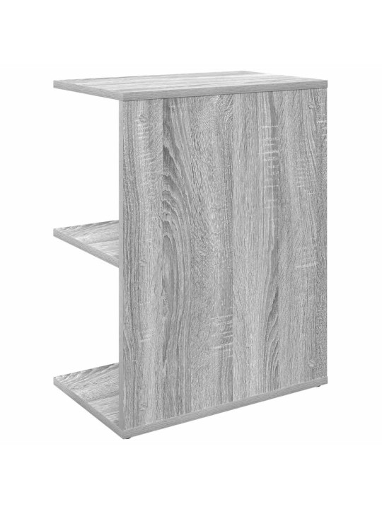 Yöpöydät 2 kpl harmaa sonoma 46,5x29x61 cm tekninen puu
