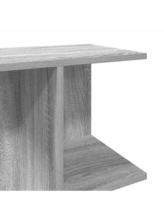 Yöpöydät 2 kpl harmaa sonoma 46,5x29x61 cm tekninen puu
