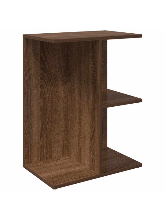 Yöpöydät 2 kpl ruskea tammi 46,5x29x61 cm tekninen puu
