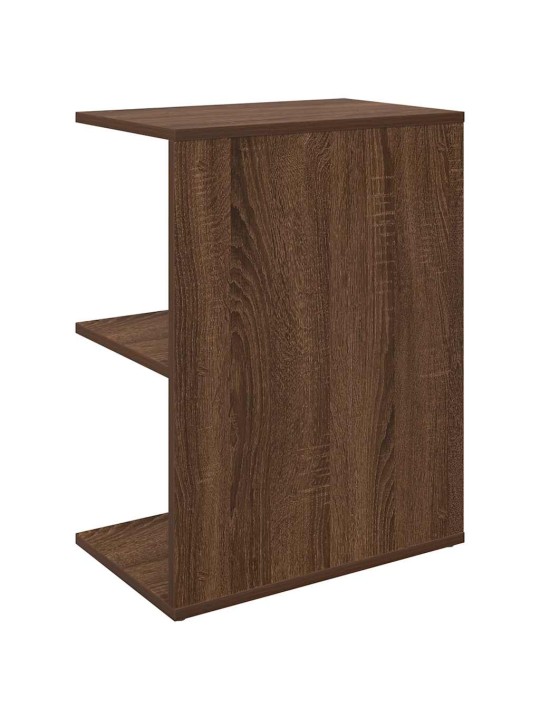 Yöpöydät 2 kpl ruskea tammi 46,5x29x61 cm tekninen puu