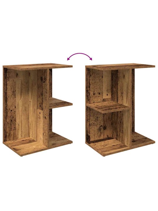 Yöpöydät 2 kpl vanha puu 46,5x29x61 cm tekninen puu