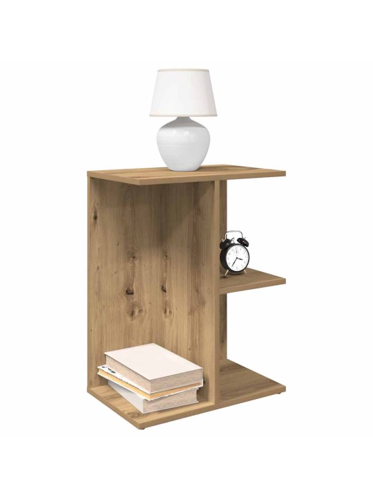 Yöpöydät 2 kpl käsityöläinen tammi 46,5x29x61 cm tekninen puu
