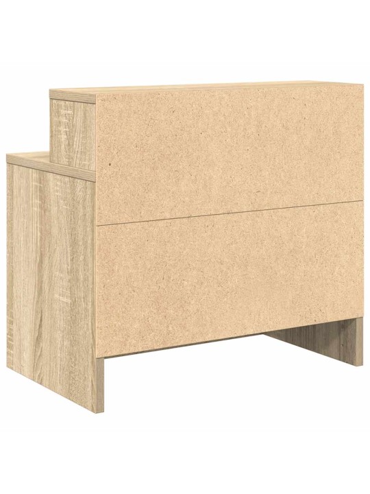 Yöpöytäkaapit laatikolla 2 kpl sonoma-tammi 51x31x47 cm