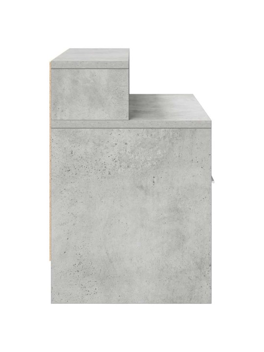 Yöpöytäkaapit laatikolla 2 kpl betoninharmaa 51x31x47 cm
