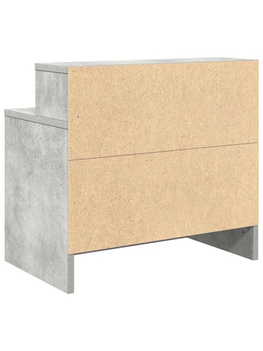 Yöpöytäkaapit laatikolla 2 kpl betoninharmaa 51x31x47 cm
