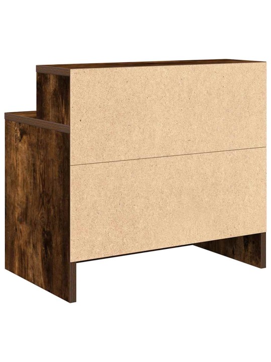 Yöpöytäkaapit laatikolla 2 kpl savutammi 51x31x47 cm