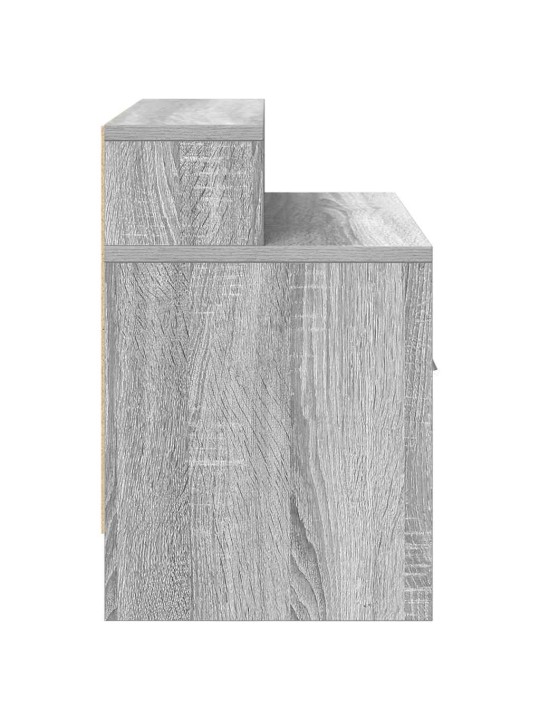 Yöpöytäkaapit laatikolla 2 kpl harmaa sonoma 51x31x47 cm