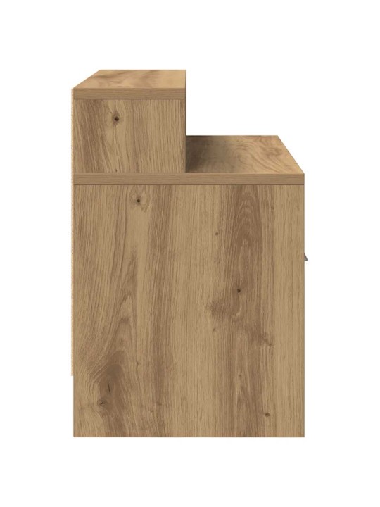 Yöpöytäkaapit laatikolla 2 kpl käsityöläinen tammi 51x31x47 cm
