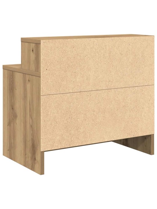 Yöpöytäkaapit laatikolla 2 kpl käsityöläinen tammi 51x31x47 cm