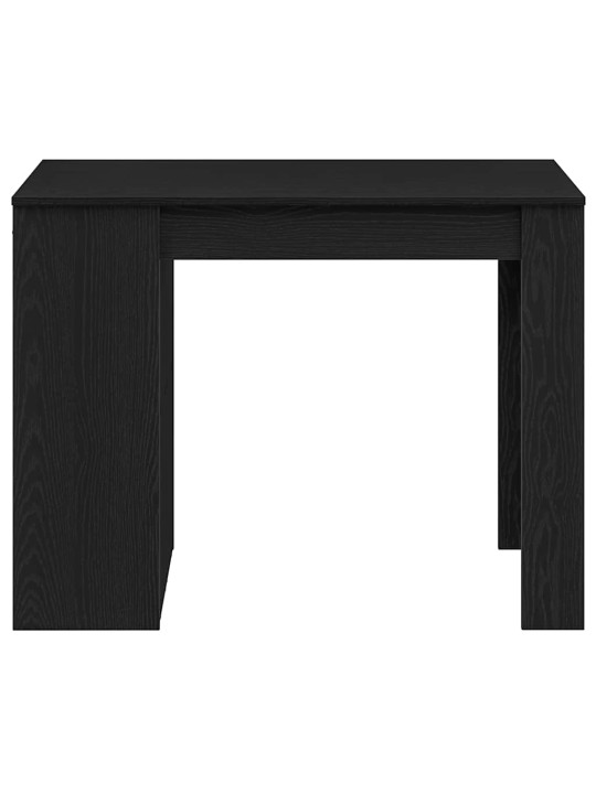 Kirjoituspöytä laatikolla ja hyllyllä musta tammi 102x62x77,5cm