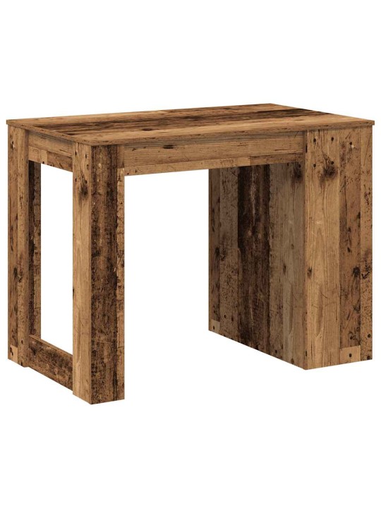 Kirjoituspöytä laatikolla ja hyllyllä vanha puu 102x62x77,5 cm