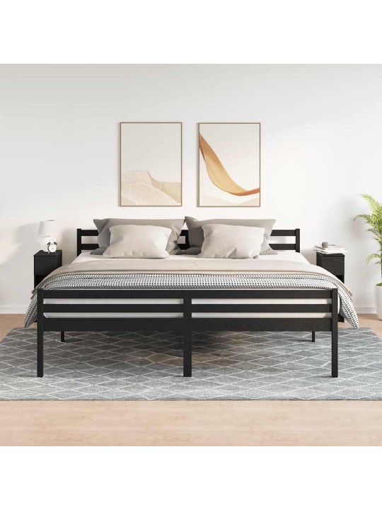 Yöpöytäkaapit laatikolla 2 kpl musta tammi 20x36x60 cm