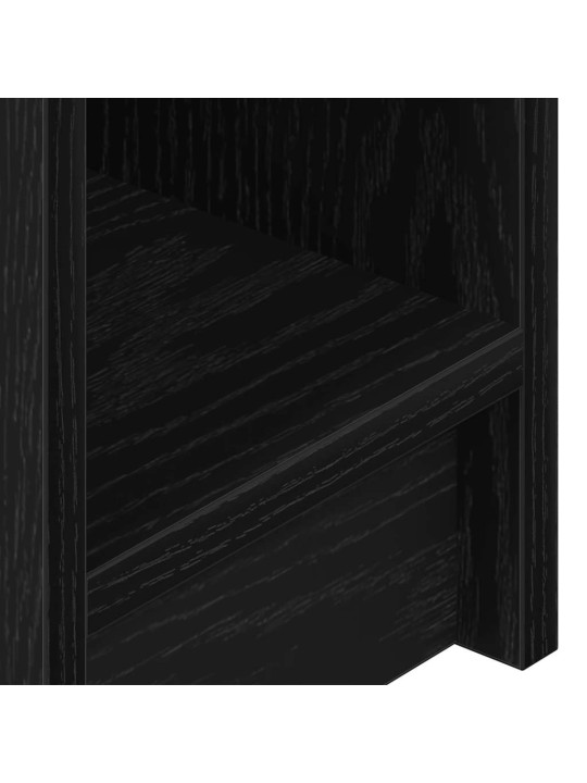 Yöpöytäkaapit laatikolla 2 kpl musta tammi 20x36x60 cm