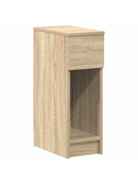 Yöpöytäkaapit laatikolla 2 kpl sonoma-tammi 20x36x60 cm