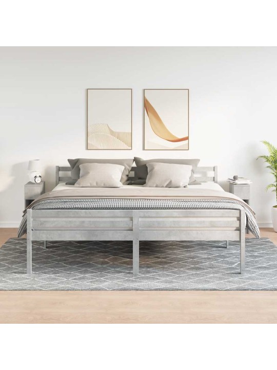 Yöpöytäkaapit laatikolla 2 kpl betoninharmaa 20x36x60 cm