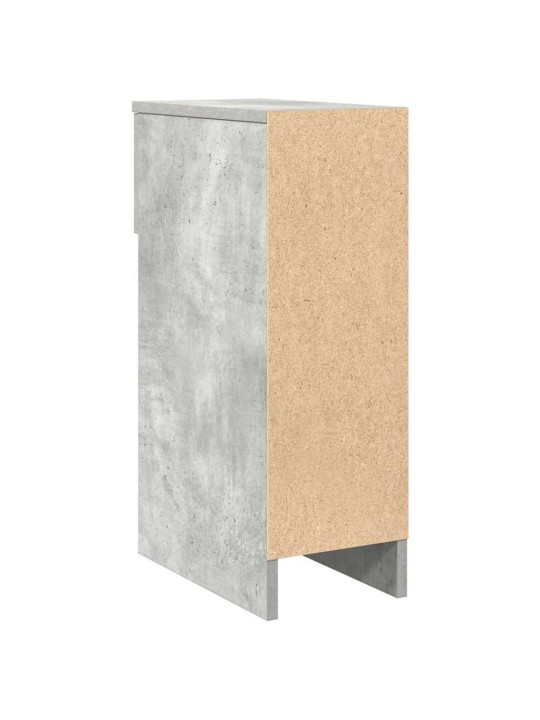 Yöpöytäkaapit laatikolla 2 kpl betoninharmaa 20x36x60 cm
