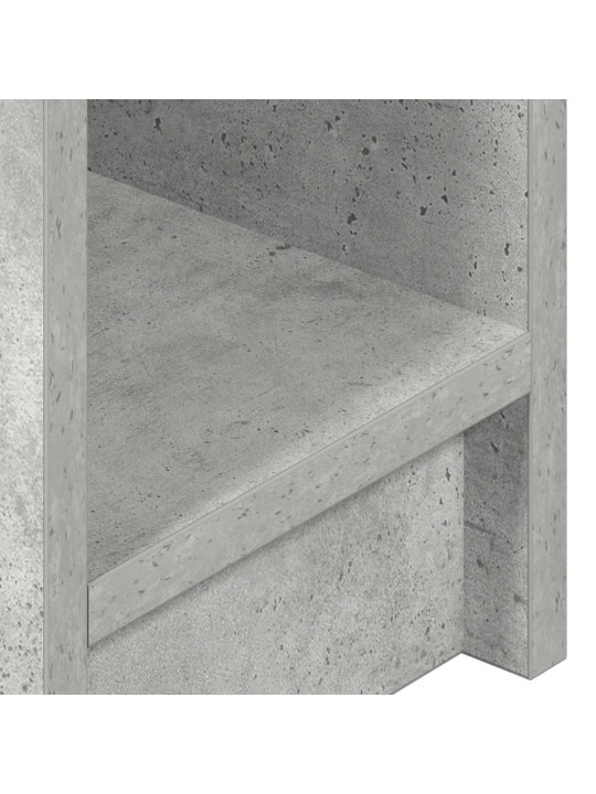 Yöpöytäkaapit laatikolla 2 kpl betoninharmaa 20x36x60 cm