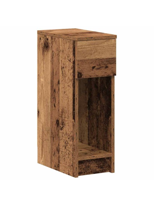 Yöpöytäkaapit laatikolla 2 kpl vanha puu 20x36x60 cm