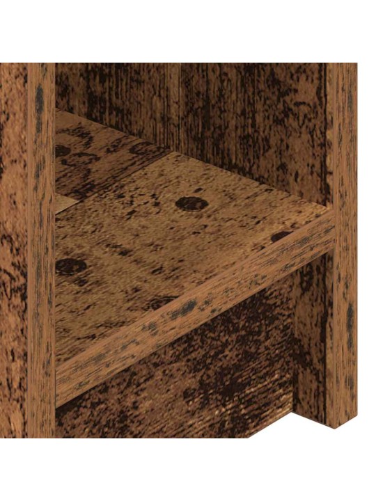 Yöpöytäkaapit laatikolla 2 kpl vanha puu 20x36x60 cm