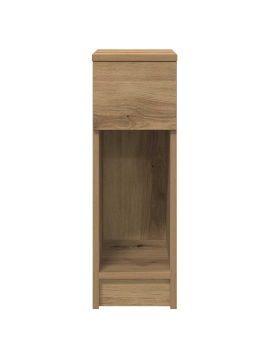 Yöpöytäkaapit laatikolla 2 kpl käsityöläinen tammi 20x36x60 cm