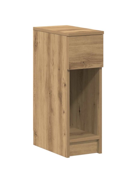 Yöpöytäkaapit laatikolla 2 kpl käsityöläinen tammi 20x36x60 cm