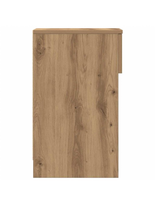 Yöpöytäkaapit laatikolla 2 kpl käsityöläinen tammi 20x36x60 cm