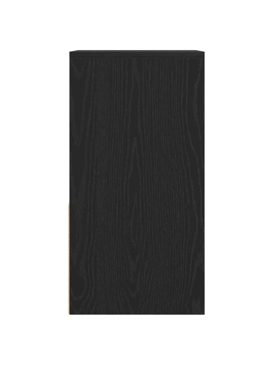 Yöpöytäkaapit laatikolla 2 kpl musta tammi 35x34x66,5 cm