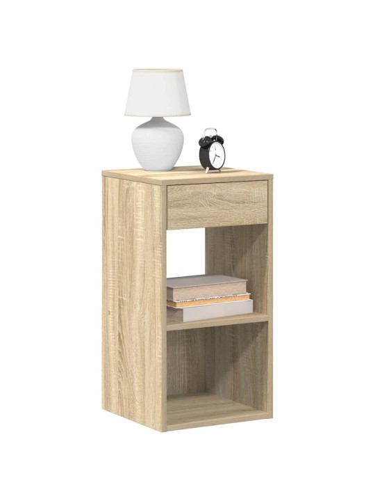 Yöpöytäkaapit laatikolla 2 kpl sonoma-tammi 35x34x66,5 cm