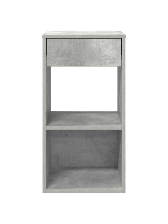 Yöpöytäkaapit laatikolla 2 kpl betoninharmaa 35x34x66,5 cm