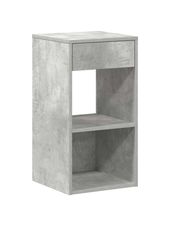 Yöpöytäkaapit laatikolla 2 kpl betoninharmaa 35x34x66,5 cm