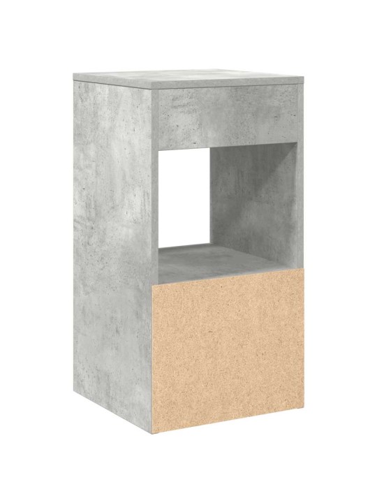 Yöpöytäkaapit laatikolla 2 kpl betoninharmaa 35x34x66,5 cm
