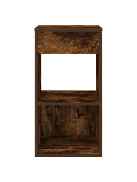 Yöpöytäkaapit laatikolla 2 kpl savutammi 35x34x66,5 cm