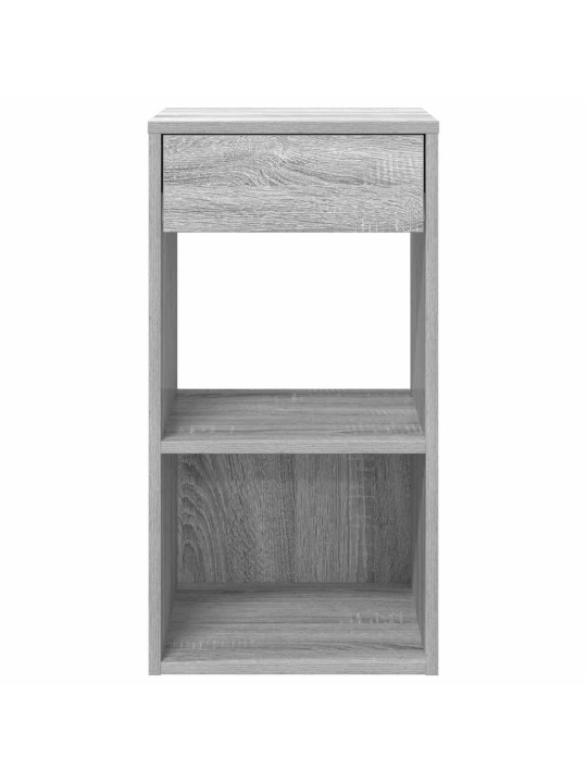 Yöpöytäkaapit laatikolla 2 kpl harmaa sonoma 35x34x66,5 cm